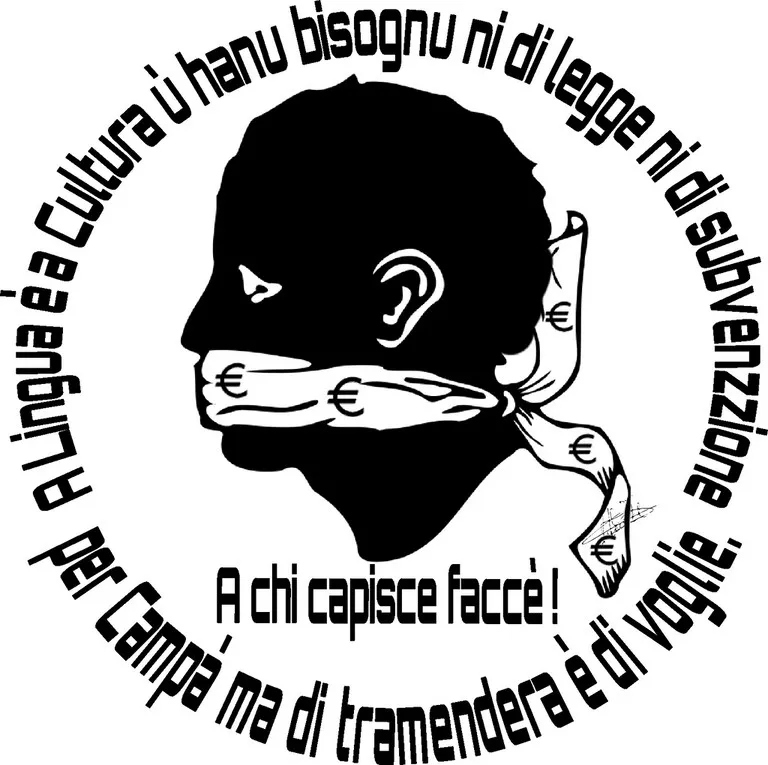 Autocollant, sticker corse , A lingua