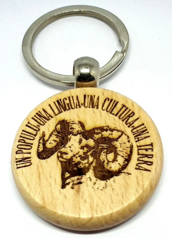 Porte-clés corse Un Populu, Una lingua, Una Cultura, Una Terra Muvra