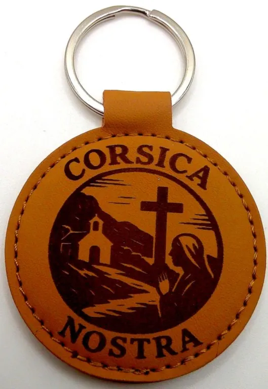 Porte-clés corse "« Corsica Nostra 4 grand modèle"