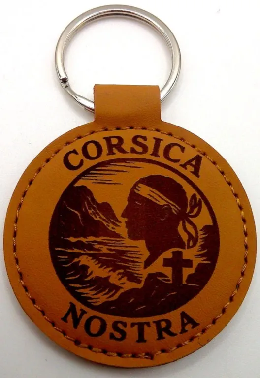 Porte-clés corse "« Corsica Nostra 5 grand modèle"