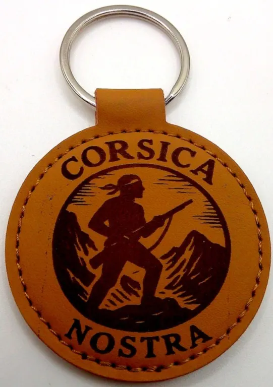 Porte-clés corse "« Corsica Nostra 6 grand modèle"