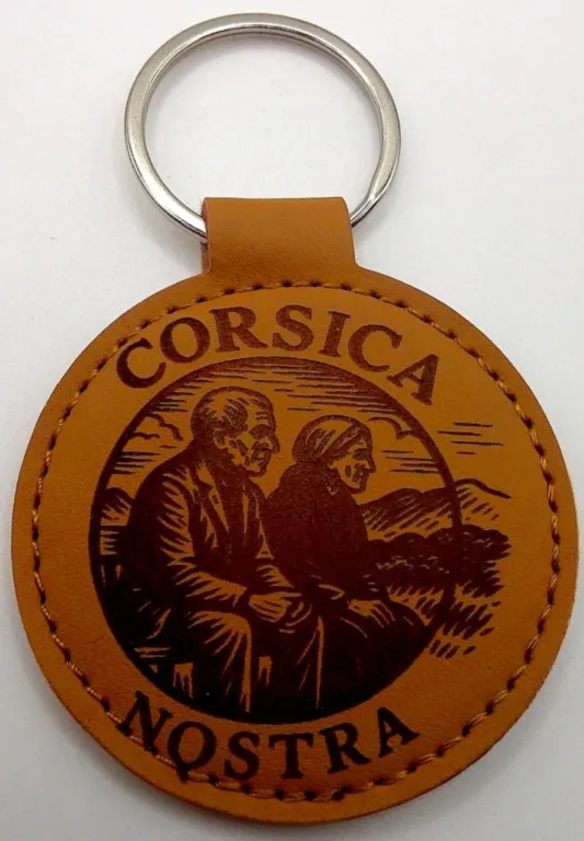 Porte-clés corse "« Corsica Nostra 9 grand modèle"