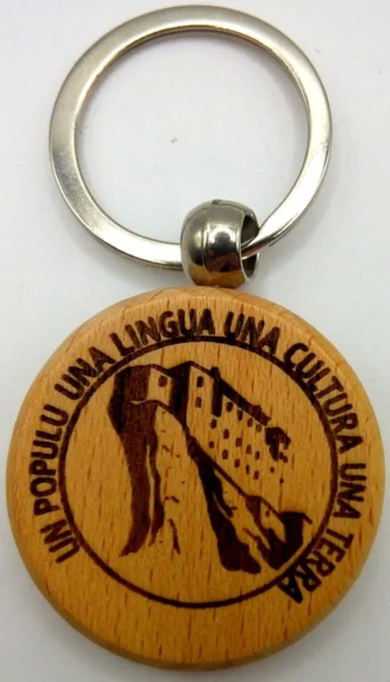 Porte-clés corse Un Populu, Una lingua, Una Cultura, Una Terra 