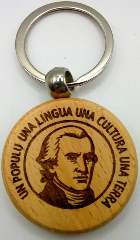 Porte-clés corse  Un Populu, Una lingua, Una Cultura, Una Terra  Paoli