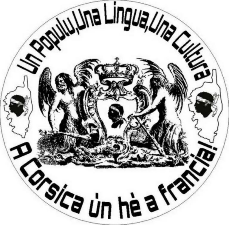 Autocollant, sticker corse , un populu
