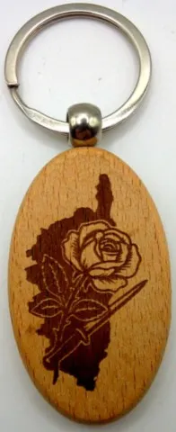 Porte-clés corse  "« Rosa Mea»"