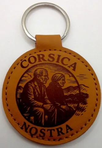 Porte-clés corse "« Corsica Nostra 9 grand modèle"