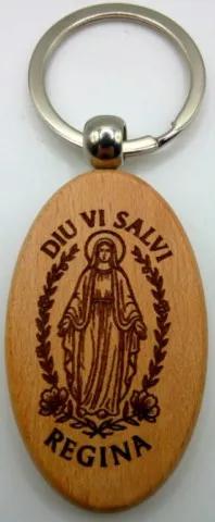 Porte-clés corse "« Diu  vi Salvi Regina»"