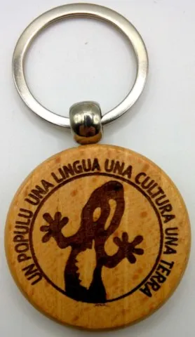 Porte-clés corse Un Populu, Una lingua, Una Cultura, Una Terra catellu turcu