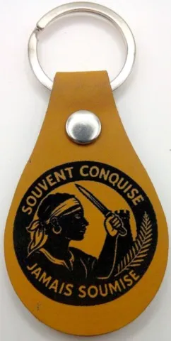 Porte-clés corse "«  Souvent conquise, jamais soumise vpm"