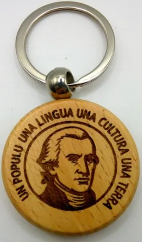 Porte-clés corse  Un Populu, Una lingua, Una Cultura, Una Terra  Paoli