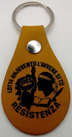 Porte-clés corse "« Lotta Ghjuventu 2 pm"