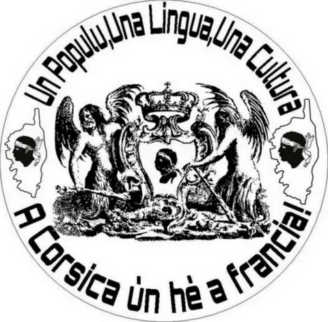 Autocollant, sticker corse , un populu